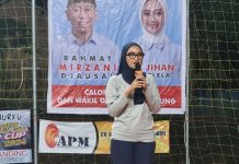 Cawagub Lampung Jihan Nurlela Membuka Tournament Volleyball Margorejo Cup 2024