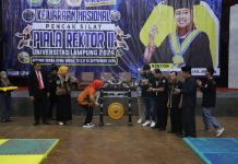 Unila Gelar Kejurnas Pencak Silat Piala Rektor II