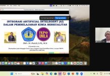 Mengajar Dosen Tamu : Integrasi Artificial Intelligence dalam Pendidikan Kimia