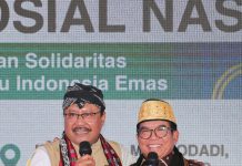 Mensos Saifullah Yusuf didampingi PJ. Gubernur Lampung Samsudin Hadir di Acara Hari Kesetiakawanan Sosial Tahun 2024