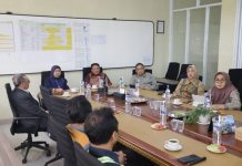 Rektor Unila Bersama PLT Rektor Senior Melakukan Peninjauan Pembangunan Gedung RSPTN