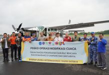 Pj. Gubernur Lampung Resmi Lepas Operasi Modifikasi Cuaca untuk Cegah Banjir di Provinsi Lampung