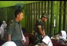 Komandan Kodim 0427/Way Kanan Tinjau kegiatan Makan Bergizi