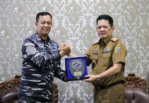 Pj. Sekdaprov M. Firsada Terima Kunjungan Kehormatan Komandan Gugus Tempur Laut Koarmada I Jakarta Laksamana Pertama Mohamad Taufik