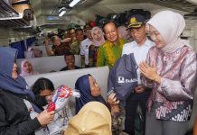 Wagub Jihan Nurlela Lepas Mudik Gratis, 1.700 Pemudik Berangkat dengan Kereta Api