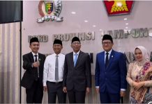 Fraksi Gerindra DPRD Lampung Sambut Kedatangan Gubernur