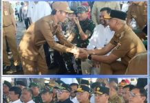 Wakil Bupati Lampung Utara Hadiri Panen Raya Serentak Bersama Gubernur Lampung