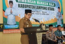Bupati Lampung Utara Buka Bimbingan Manasik Haji Kabupaten Lampung Utara Tahun 1446 H / 2025 M