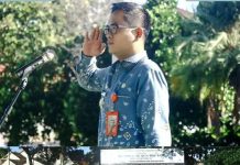 Kepala Dinas Kominfo Gunaido Utama, S.IP., M.H. Pimpin Apel Pagi di Halaman Kantor Pemda Lampung Utara