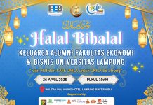 Alumni KAFE Unila Gelar Halal Bihalal di Bandar Lampung