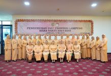 DWP Provinsi Lampung Dikukuhkan, Siap Wujudkan Perempuan “Sehat dan Berdaya”