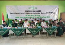 PCNU Way Kanan Cetak Kader Militan Melalui PD-PKPNU
