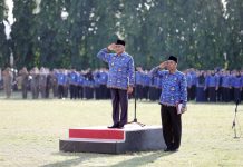 Upacara Bulanan Pemprov Lampung, Dorong ASN Tingkatkan Kompetensi Menuju Indonesia Emas 2045