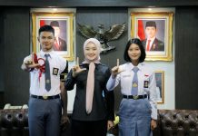Pemprov Lampung Beri Motivasi dan Semangat kepada Dua Paskibra Asal Lampung : M Ghalib Al Ghifari dan Ni Made Ira Puspa Nandini