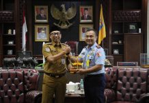 Kunjungan Silaturahmi Danlanud M. Bun Yamin, Gaungkan Kolaborasi Jaga Ketahanan Pangan Provinsi dan Nasional