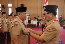PELANTIKAN PENGURUS MABICAB, KWARCAB, LPK, DAN DKC GERAKAN PRAMUKA KABUPATEN LAMPUNG UTARA MASA BHAKTI 2025–2030