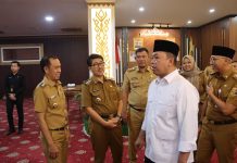 Bupati dan Wakil Bupati Lampung Utara Hadiri Rakor bersama Menteri ATR/BPN dan Kepala Daerah se-Lampung