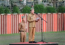 Apel Mingguan Jelang HUT RI ke-80, ASN Lampung Diminta Jadi Teladan Gerakan Pengibaran Bendera Merah Putih