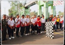 Bupati Lampung Utara Resmi Buka Lomba Gerak Jalan Pelajar SMP dan SMA