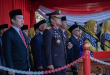 Upacara Penurunan Bendera HUT ke-80 Kemerdekaan RI di Provinsi Lampung Berlangsung Khidmat