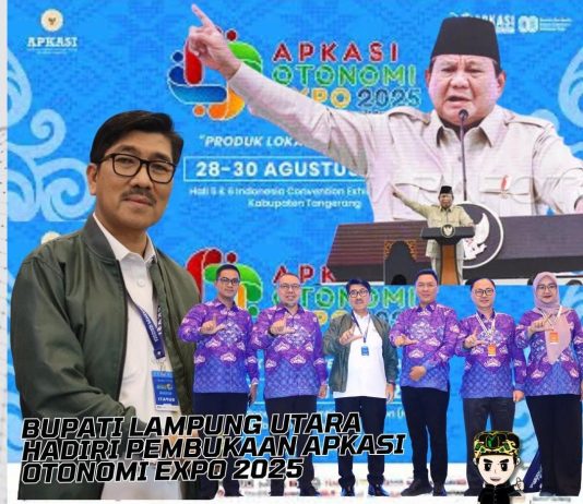 Bupati Lampung Utara Hadiri Pembukaan Apkasi Otonomi Expo 2025