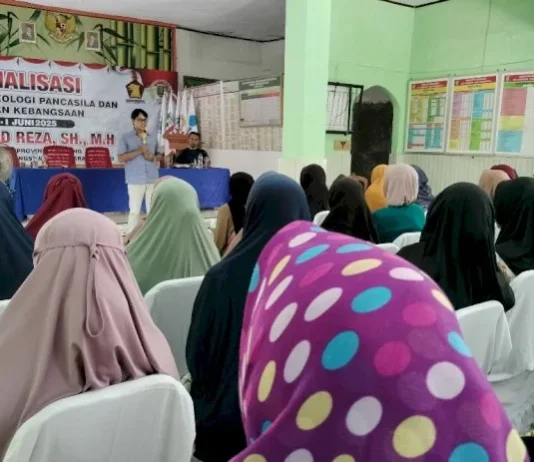 Anggota DPRD Lampung Reza Sosialisasi Pancasila Di Pringsewu