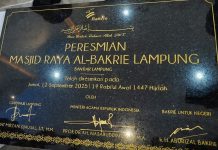 Gubernur Lampung dan Menag Resmikan Masjid Raya Al-Bakrie, Ikon Baru Syiar Islam di Bumi Ruwa Jurai