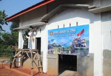 Peringati HUT Ke-80 TNI. Koramil 412-04 Kotabumi Gelar Karya Bhakti Teritorial