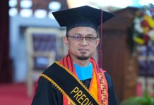 Dodi Yudo Setyawan Menjadi Wisudawan Terbaik Program Doktor Unila