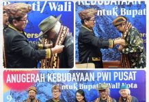 Bupati Lampung Utara Paparkan Kesenian Tradisional Cangget Bakha pada Anugerah Kebudayaan PWI Pusat 2026
