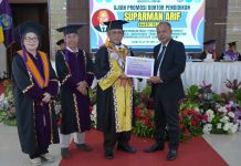 Unila Hadirkan Model Pembelajaran Sejarah Transformatif dalam Promosi Doktor Suparman Arif