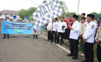 Ribuan Peserta Padati Kotabumi, Pawai Songsong Ramadhan 1447 H Berlangsung Meriah