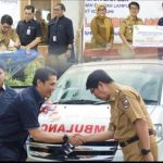 Bank Lampung Serahkan Bantuan Ambulans CSR Untuk Pemkab Lampung Utara