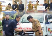 Bank Lampung Serahkan Bantuan Ambulans CSR Untuk Pemkab Lampung Utara