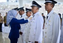 Bupati Nanda Indira Lantik Sembilan Kepala Desa Terpilih Hasil Pilkades Antar Waktu