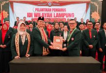 Josi Harnos Dilantik Jadi Ketua IDI Lampung Periode 2025–2028, Wagub Jihan Nurlela Ajak Perkuat Peran sebagai Mitra Pemerintah Provinsi Lampung