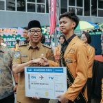 Gubernur Rahmat Mirzani Djausal Lepas Mahasiswa Program Magang Internasional ke Taiwan dari Kampus Nusadaya Academy Bandarlampung, Upaya Meningkatkan IPM melalui Skema Kelas Migran Vokasi