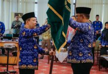 Ketua Dewan Pengurus Korpri Marindo Kurniawan Kukuhkan Dewan Pengurus Korpri PAW Kabupaten Way Kanan Masa Bakti 2023-2028, Tekankan Soliditas dan Peran Kemanusiaan