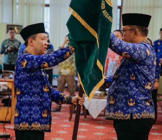 Ketua Dewan Pengurus Korpri Marindo Kurniawan Kukuhkan Dewan Pengurus Korpri PAW Kabupaten Way Kanan Masa Bakti 2023-2028, Tekankan Soliditas dan Peran Kemanusiaan
