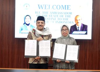 Perluasan Akses Pendidikan Global, Unila Teken MoU dengan Kedutaan Besar Palestina