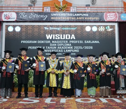 Unila Gelar Wisuda Periode V 2025/2026, Luluskan 674 Mahasiswa