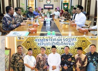 Bupati Lampung Utara Bahas Program Sekolah Rakyat Bersama Menteri Sosial RI