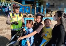 Polres Way Kanan Lakukan Pengamanan dan Pengaturan Lalu Lintas di Sejumlah Titik Strategis