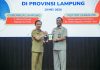 Gubernur Rahmat Mirzani Djausal Apresiasi dan Ucapkan Selamat Datang kepada Jajaran Unhan Beserta Seluruh Mahasiswa Fakultas Strategi Pertahanan Peserta Kuliah Kerja Dalam Negeri Tahun Akademik 2025–2026 di Provinsi Lampung