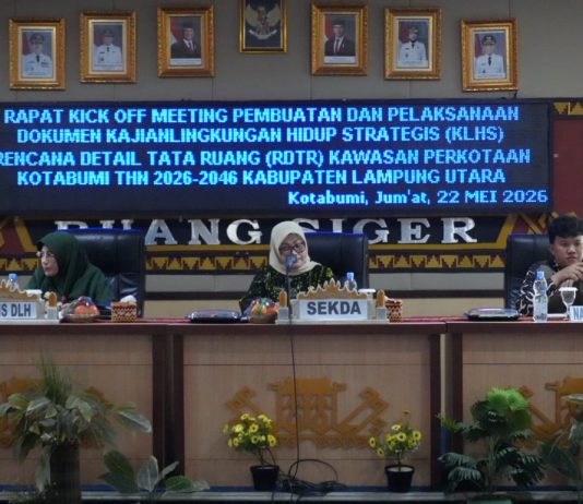 Pemkab Lampung Utara Gelar Kick Off Meeting Penyusunan KLHS RDTR Kawasan Kotabumi 2026–2046