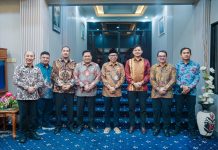 Gubernur Rahmat Mirzani Djausal dan Direktur Hubungan Kelembagaan PTPN IV Arya Sandhiyudha Bahas Penguatan Tata Kelola Perkebunan Sawit di Provinsi Lampung