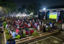 Meriah dan Penuh Kebersamaan, Nobar Piala Dunia di PKOR Way Halim Disambut Antusias Warga