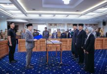 Sekdaprov Lampung Lantik Tiga Pejabat, Tekankan Integritas dan Transformasi Birokrasi