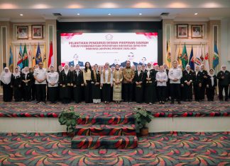 Pelantikan DPD FPPI Lampung, Pemprov Lampung Dorong Kolaborasi Wujudkan Kesetaraan Gender dan Pemberdayaan Perempuan