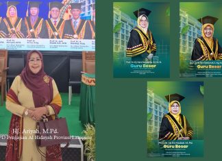 Tiga Pengurus DPD Pengajian Al Hidayah Lampung Dikukuhkan sebagai Guru Besar UIN Raden Intan